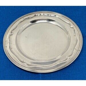 Meriden Brittania Co. Sterling Silver Wine Bottle Coaster  6-" Diam. 107.7 Gram